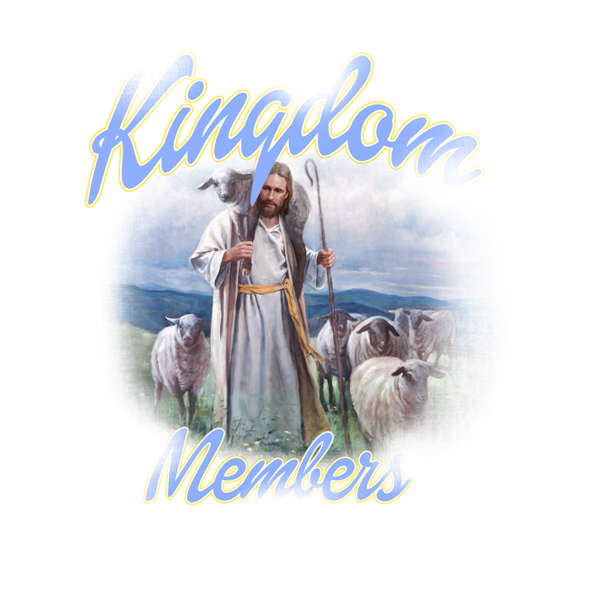 Jesus with sheep T-shirt